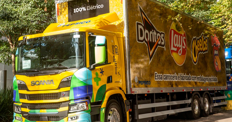 PepsiCo anuncia a compra do primeiro caminhão elétrico semipesado de distribuição no Brasil